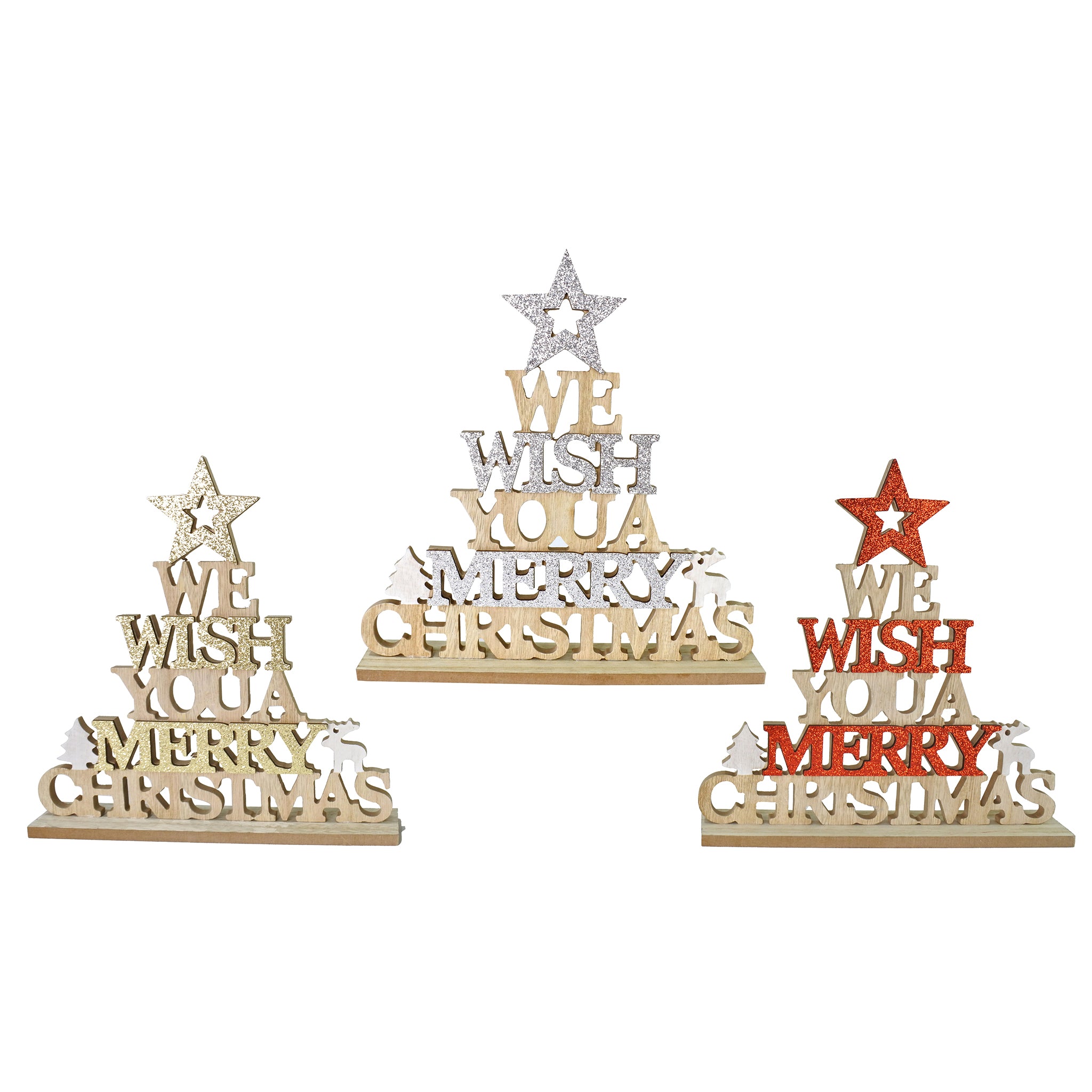 Table Greeting with Glitter Star