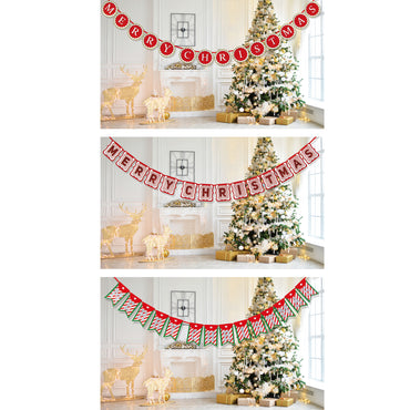 Merry Christmas 14 Piece Bunting