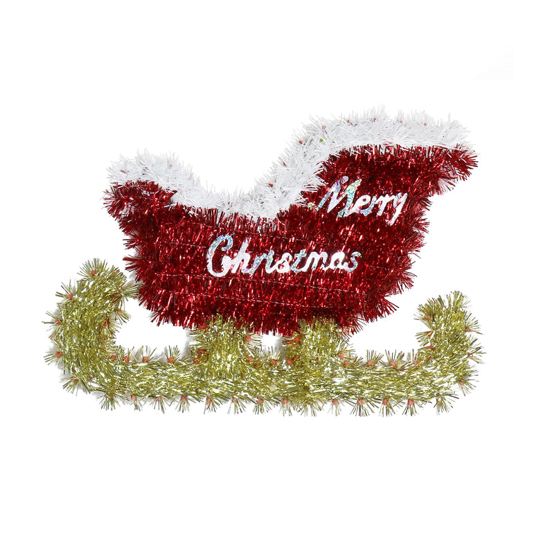 Tinsel Christmas Plaque