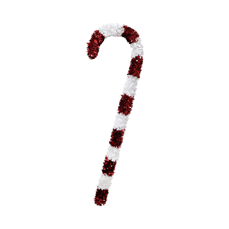 Giant Tinsel Candy Cane (1.3m)