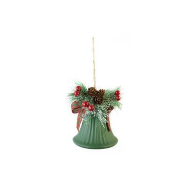 Vintage Ribbed Bell Decoration