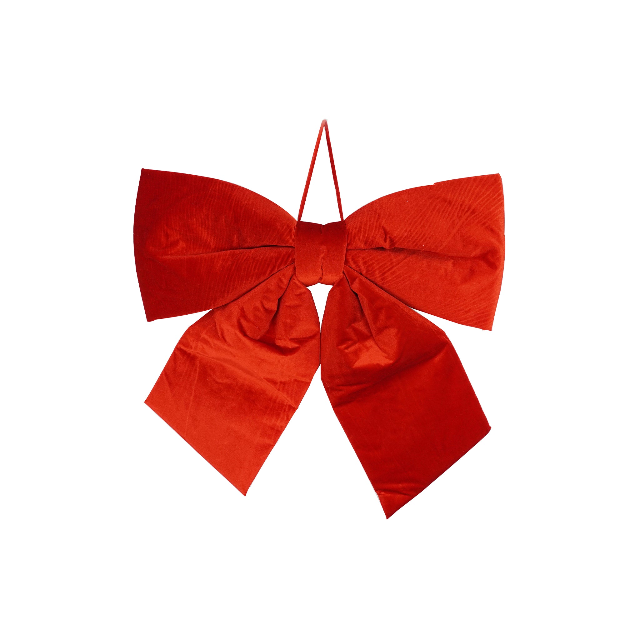 Velvet Mega Door Bow Red