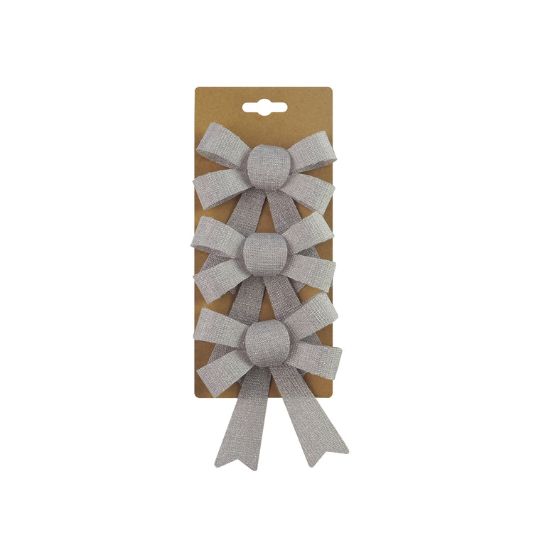 Metallic Woven Bow (3 Pack)