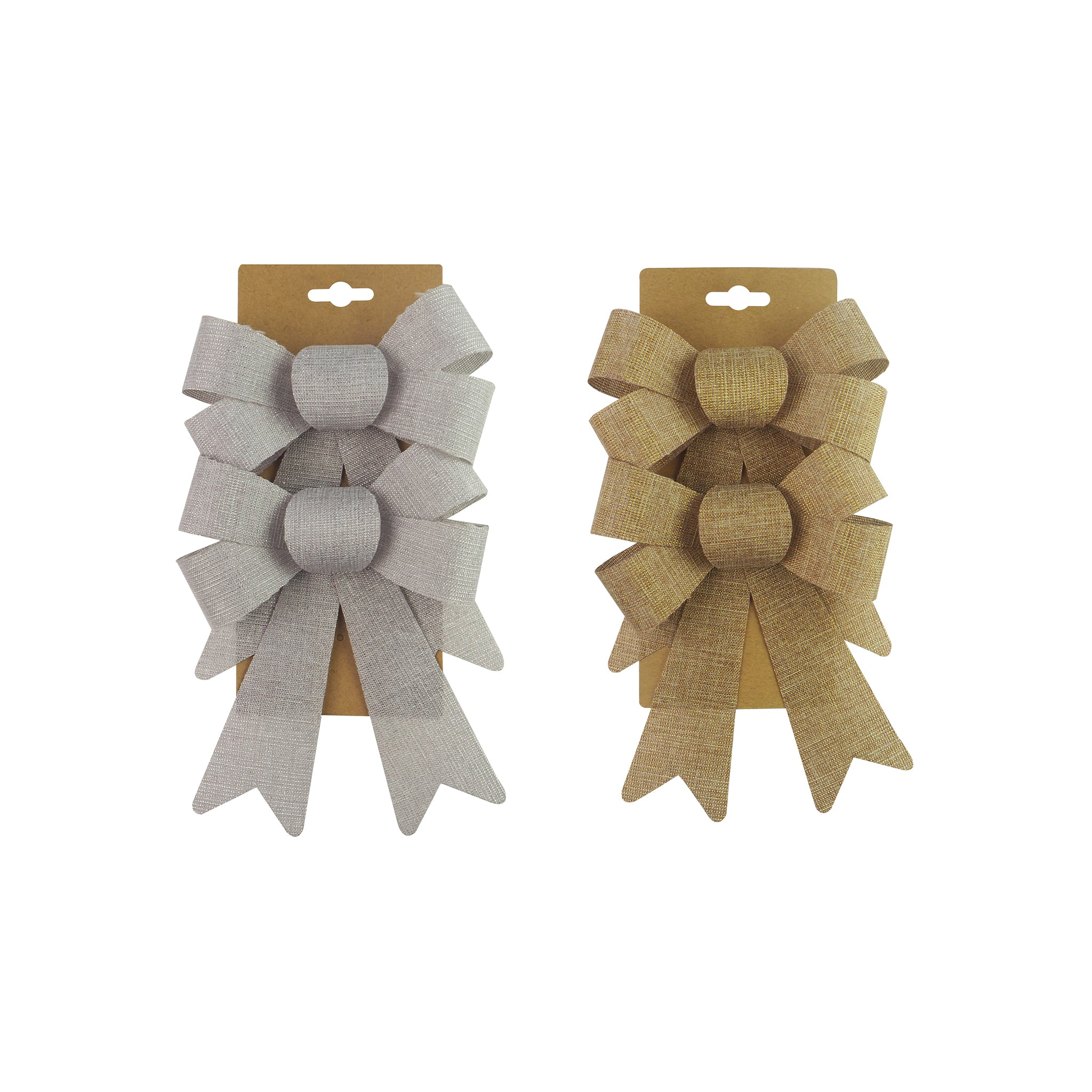 Metallic Woven Bow (2 pack)