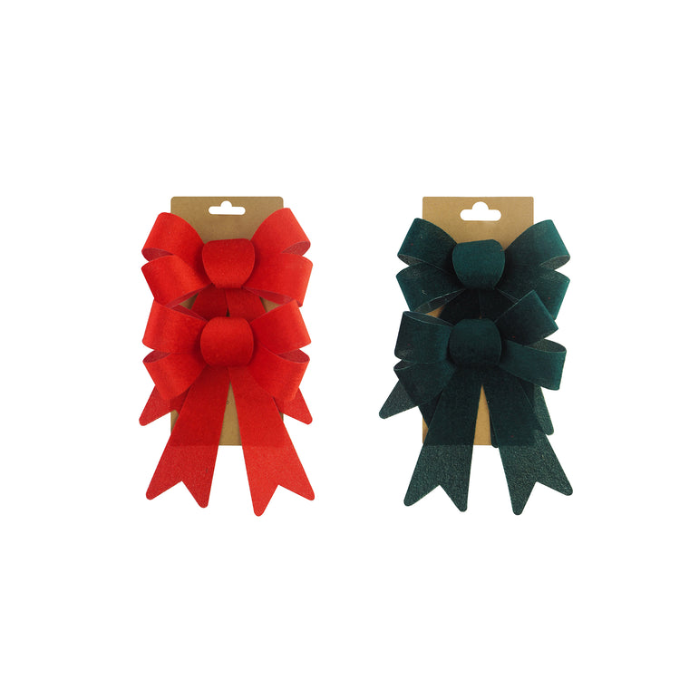 Velvet Bow - Medium (2 Pack)