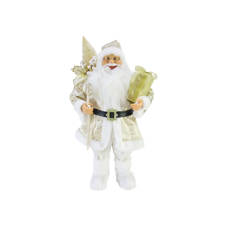 Luxury Metallic Santa Figure