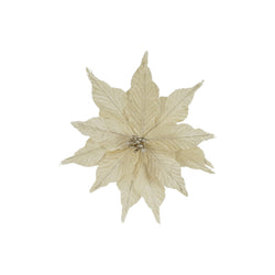 Clip Burlap Poinsettia