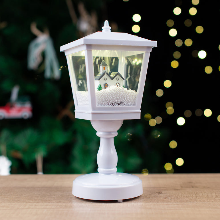 LED Snowing Musical Table Lamp