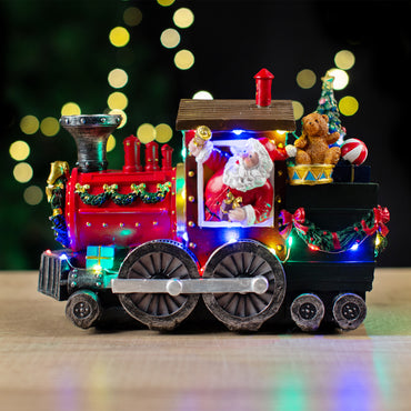 Musical Santa Train Scene