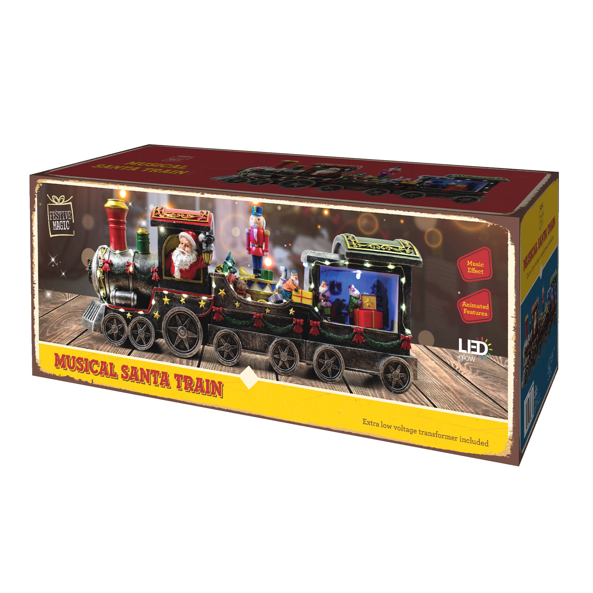 LED Musical Santa Train