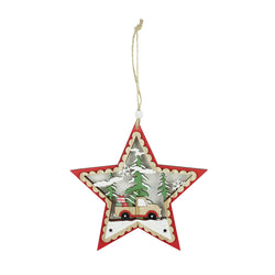 Die-Cut Star Hanging Decoration