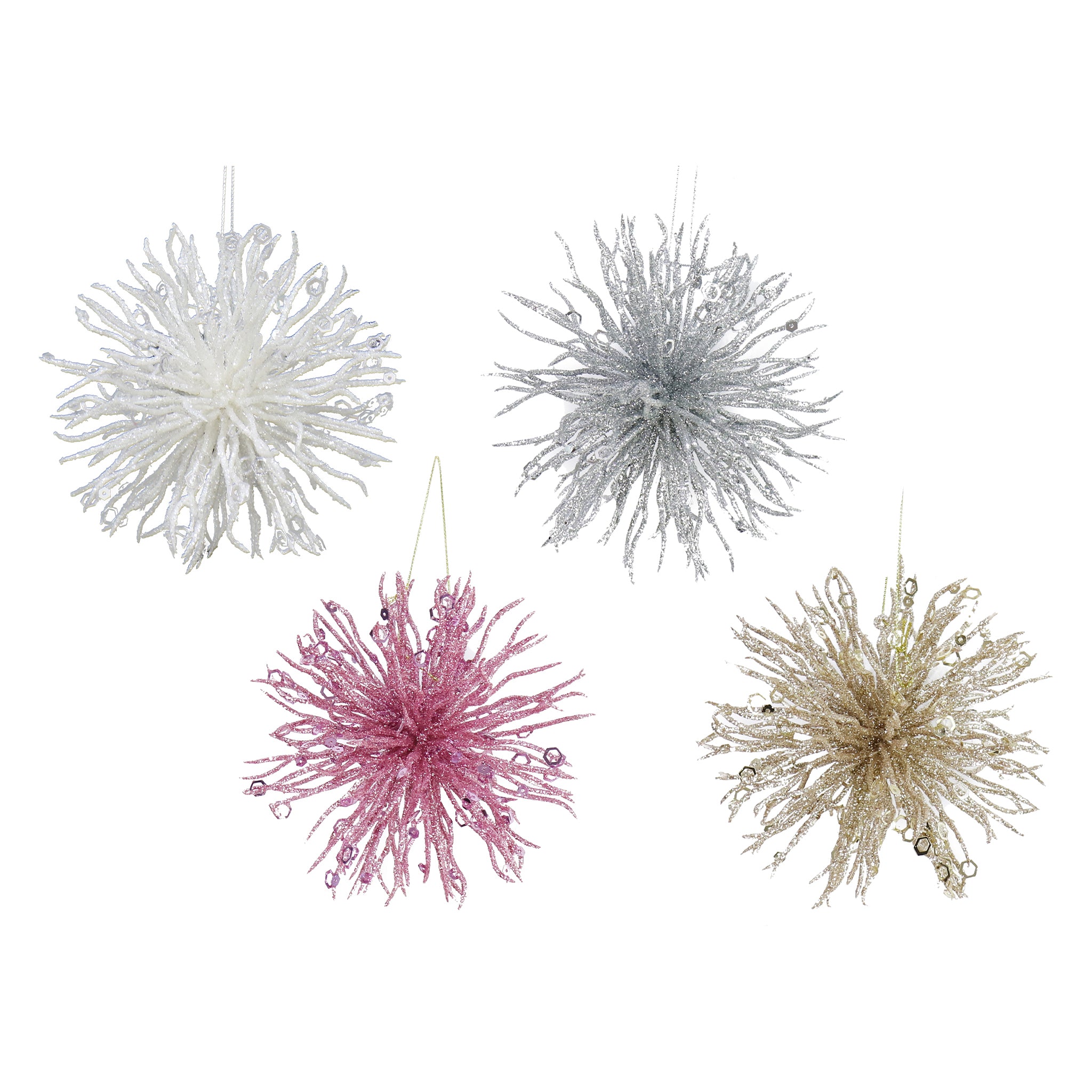 Glitter Sea Urchin Decoration