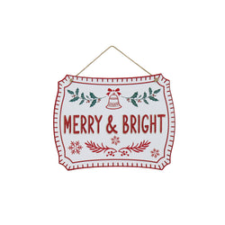 Hanging Glitter Plaque