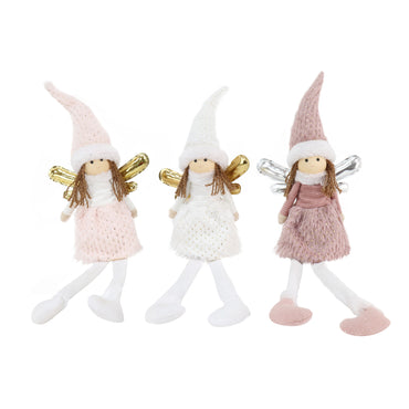 Sitting Fairy Metallic Wings