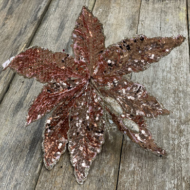 Poinsettia Velvet Full Sequin