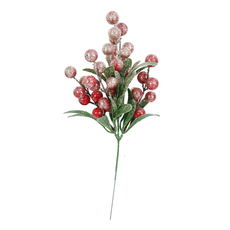 Glitter Berries Pick (26cm)