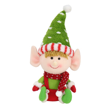 Sitting Elf Big Head Fleecy