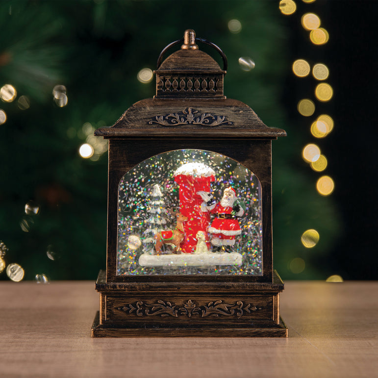 Musical Santa Lantern