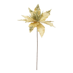 Velvet Poinsettia Stem Sequins