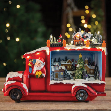 Musical Santa Truck Scene