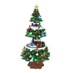 Musical Christmas Tree Scene