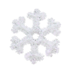 Tinsel Snowflake Plaque