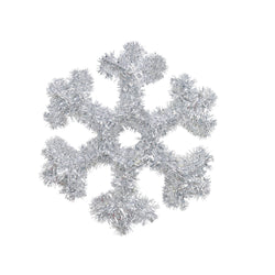 Tinsel Snowflake Plaque