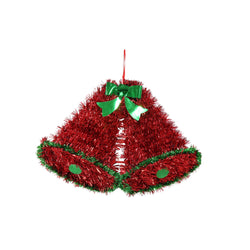 Tinsel Twin Bells Plaque