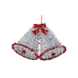 Tinsel Twin Bells Plaque