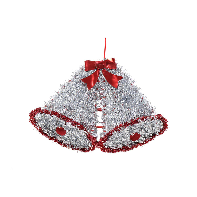 Tinsel Twin Bells Plaque