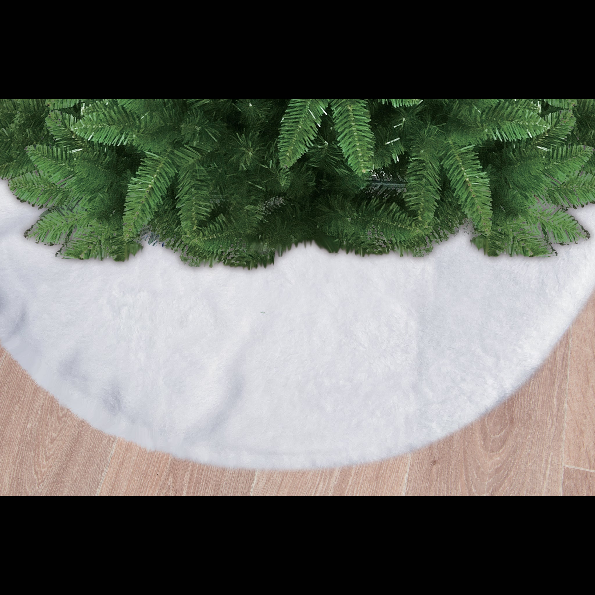 Tree Skirt White Plush