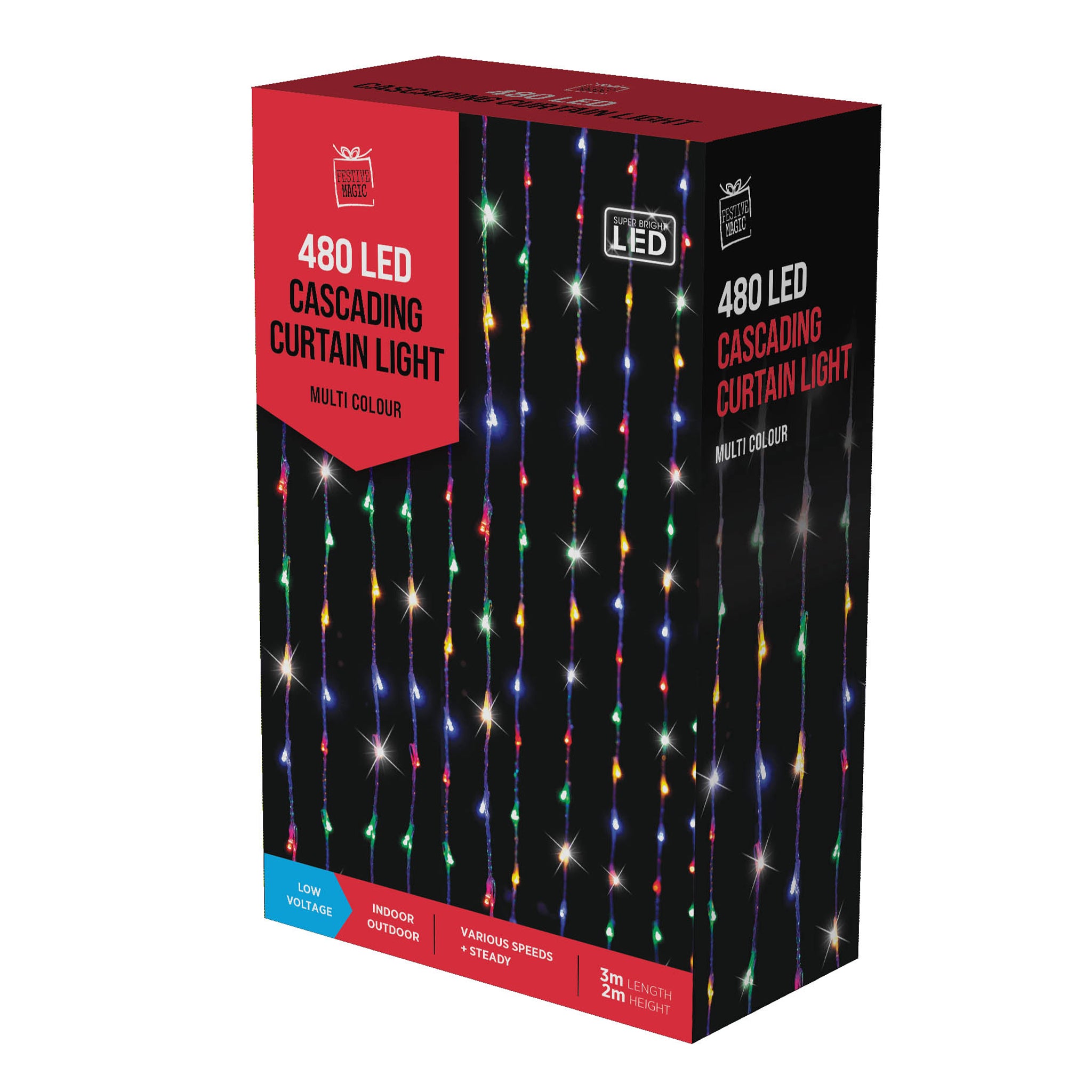 480 LED Cascading Curtain Lights