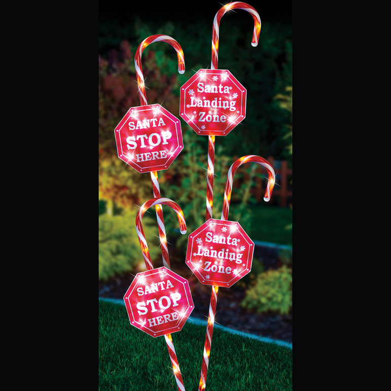 Candy Cane Path Lights (4 Pack)