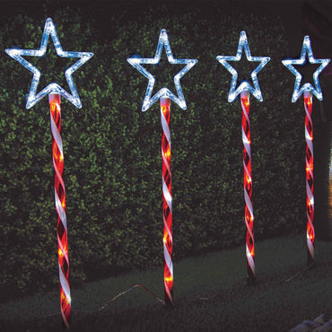LED Candy Star Path Lights (4pc)