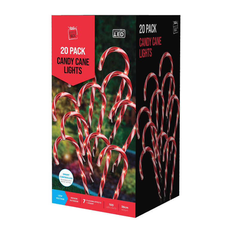 Candy Cane Path Lights (20 pack)
