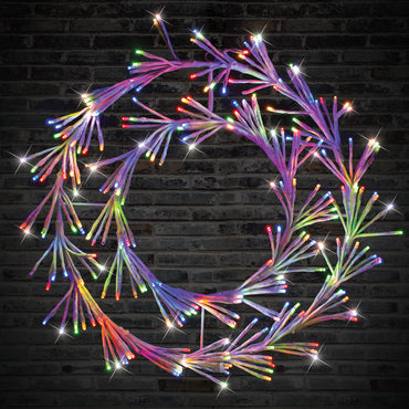Cluster Wreath With Twinkle Effect
