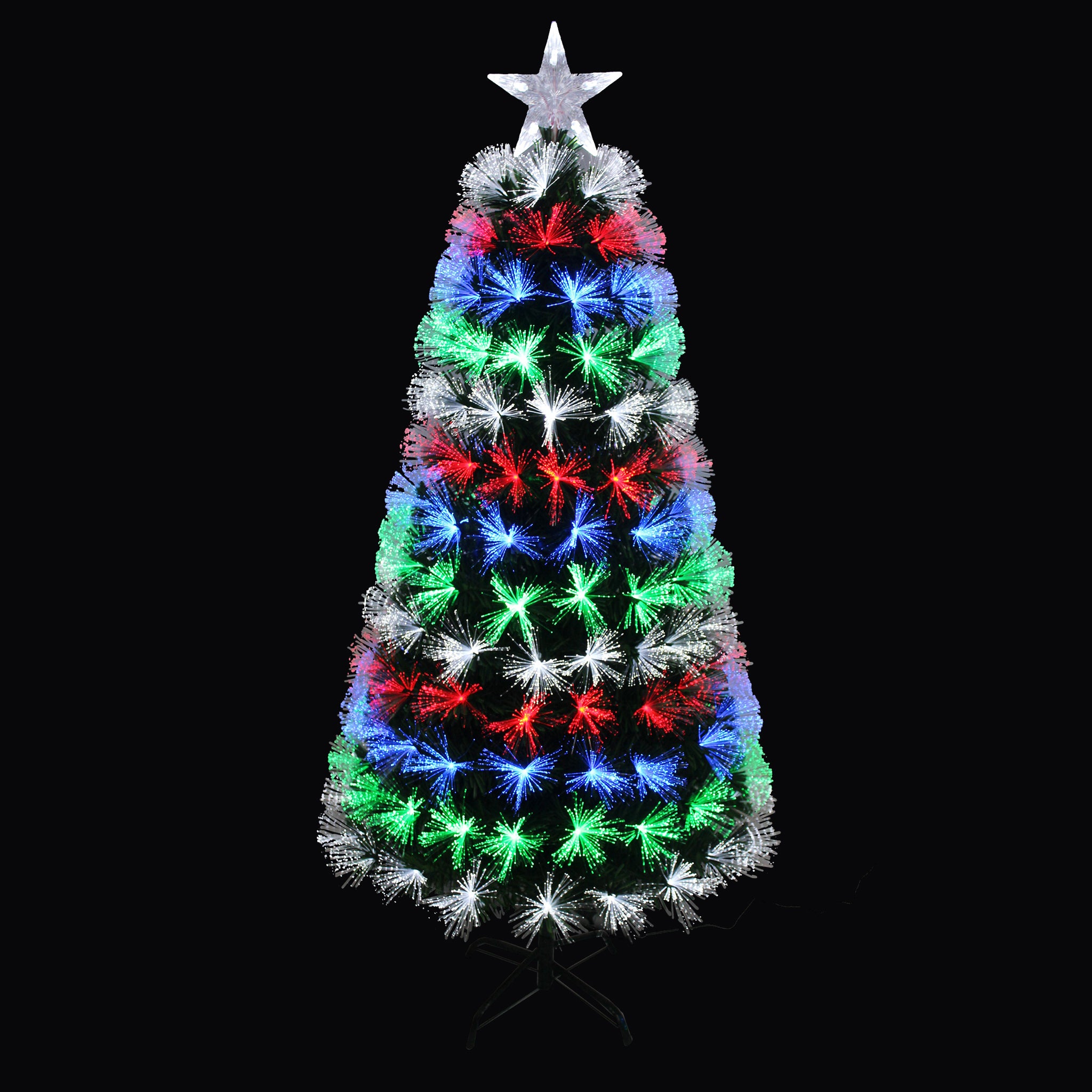LED Fibre Optic Tree (1.5m) Chasing Multi-Colour