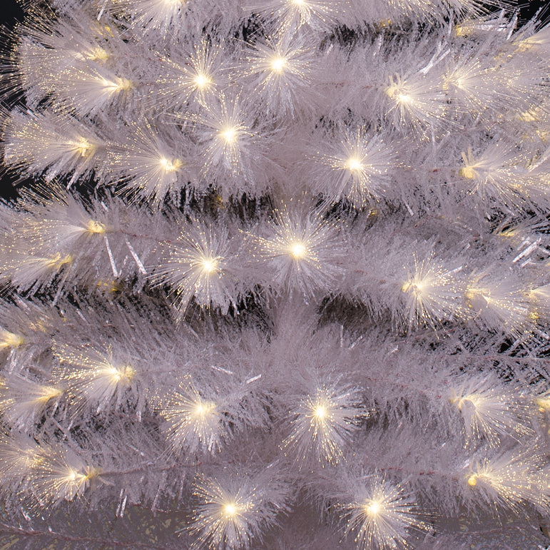 LED Fibre Optic Tree (1.8m) Flash-White