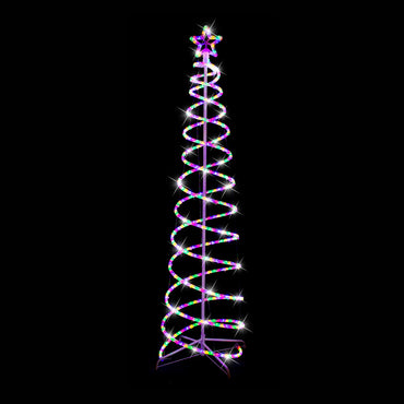 LED Rope Light double Spiral Tree (1.8m)