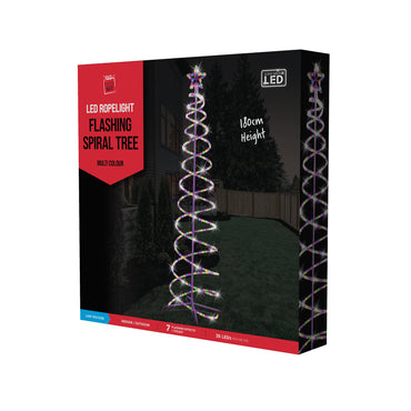 LED Rope Light double Spiral Tree (1.8m)
