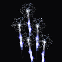 Solar Snowflake Path Lights (5 Pack)