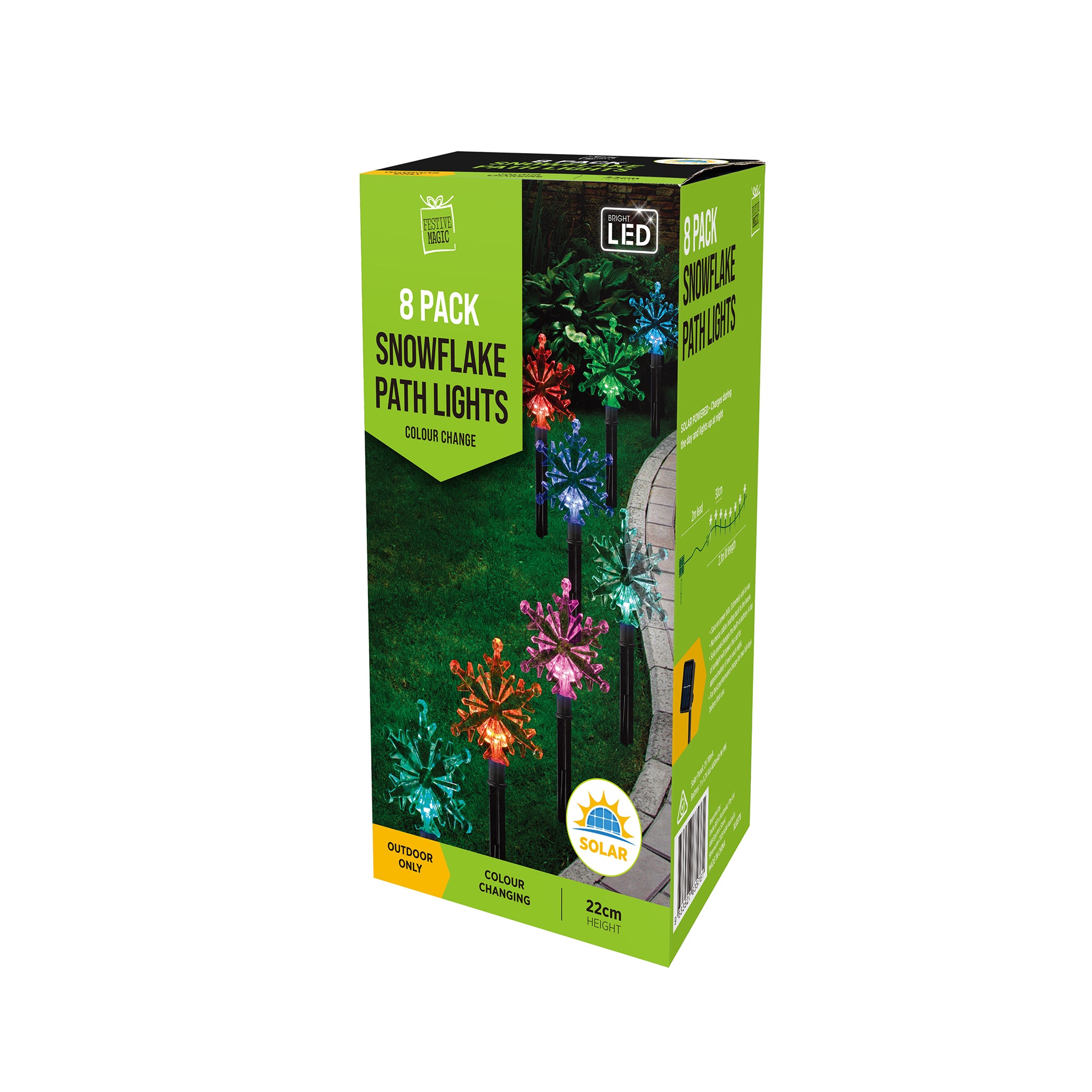 Snowflake Path Lights (8 Pack)