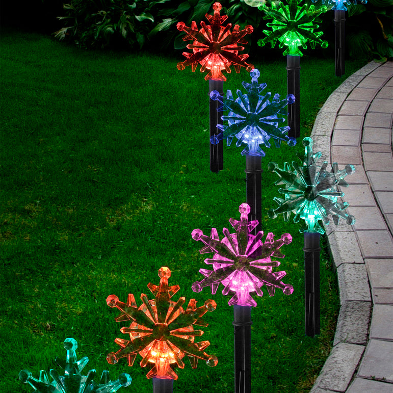 Snowflake Path Lights (8 Pack)