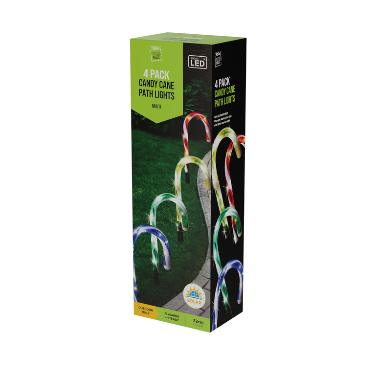 Solar Candy Cane Path Lights