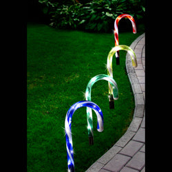 Solar Candy Cane Path Lights