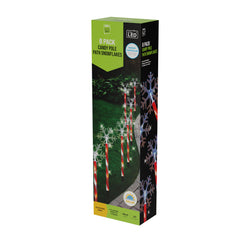 Solar Candy Snowflake Path Lights