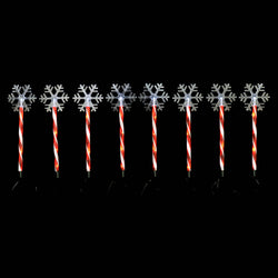 Solar Candy Snowflake Path Lights