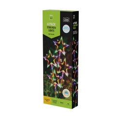 Solar LED Star Path Lights (4pc)