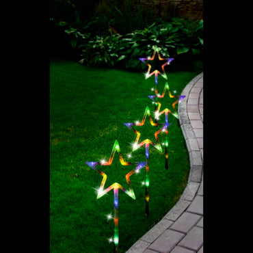 Solar LED Star Path Lights (4pc)
