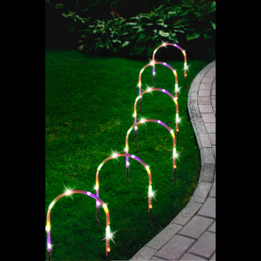 Solar LED Arch Path Lights (8pc)